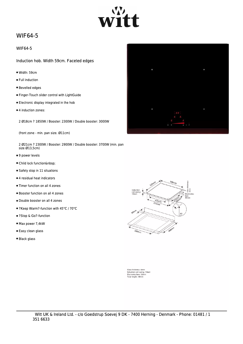 Imagen de la primera página del manual del dispositivo WIF645