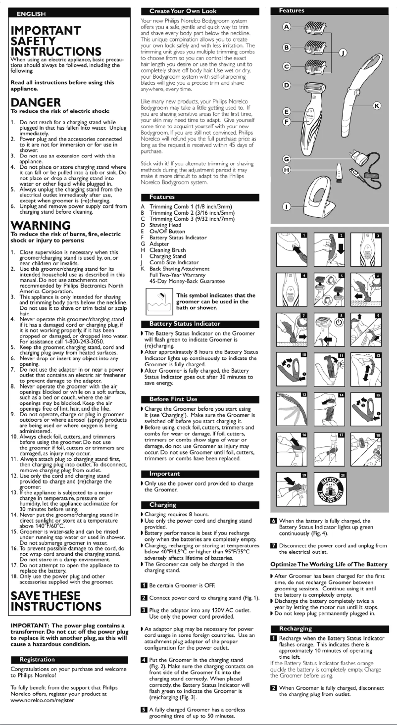 Imagen de la primera página del manual del dispositivo BG2034