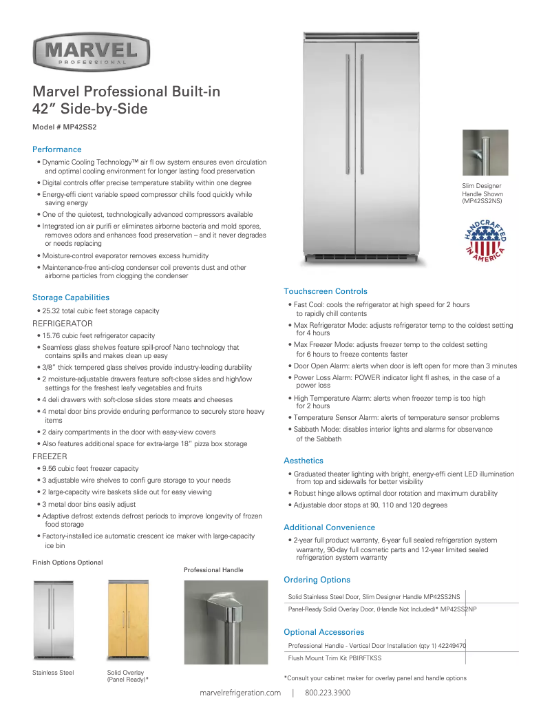 Página 1 del manual Manual de usuario Marvel MP42SS2N