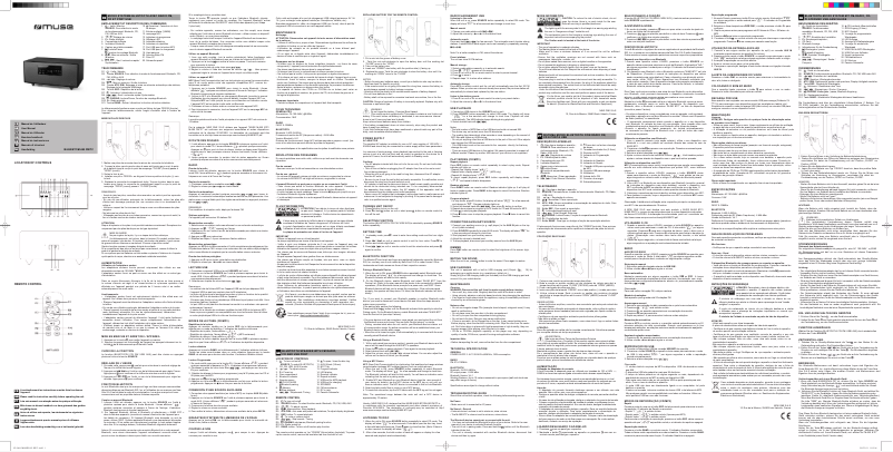 Page 1 de la notice Manuel utilisateur Muse M-690