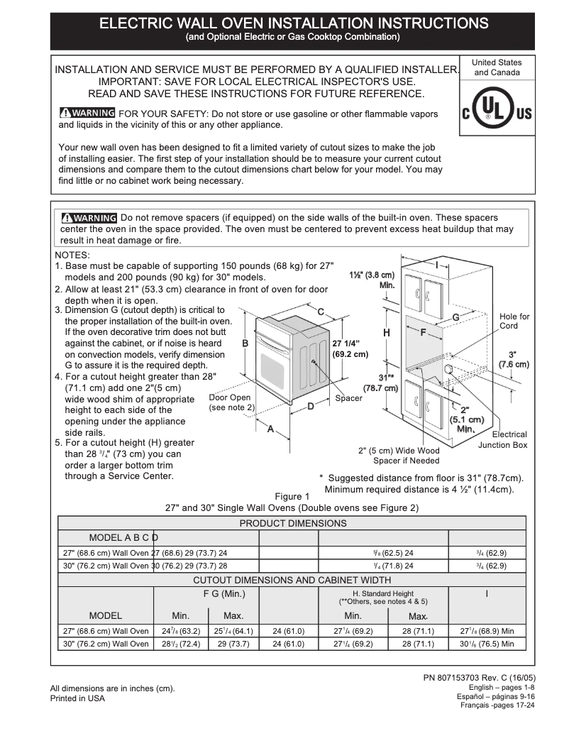 Page 1 de la notice Guide d'installation Electrolux EW27EW65PS