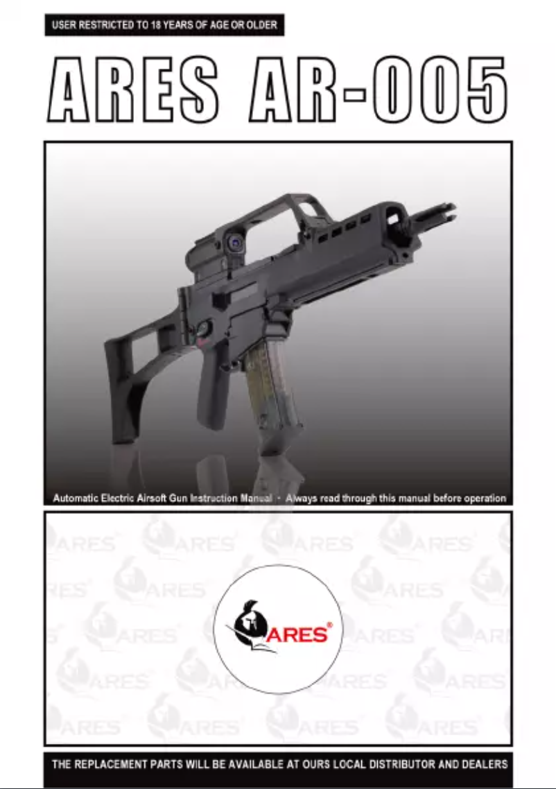 Page n°1 - Manuel utilisateur Ares AR-005