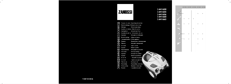 Page 1 de la notice Manuel utilisateur Zanussi ZAN1650
