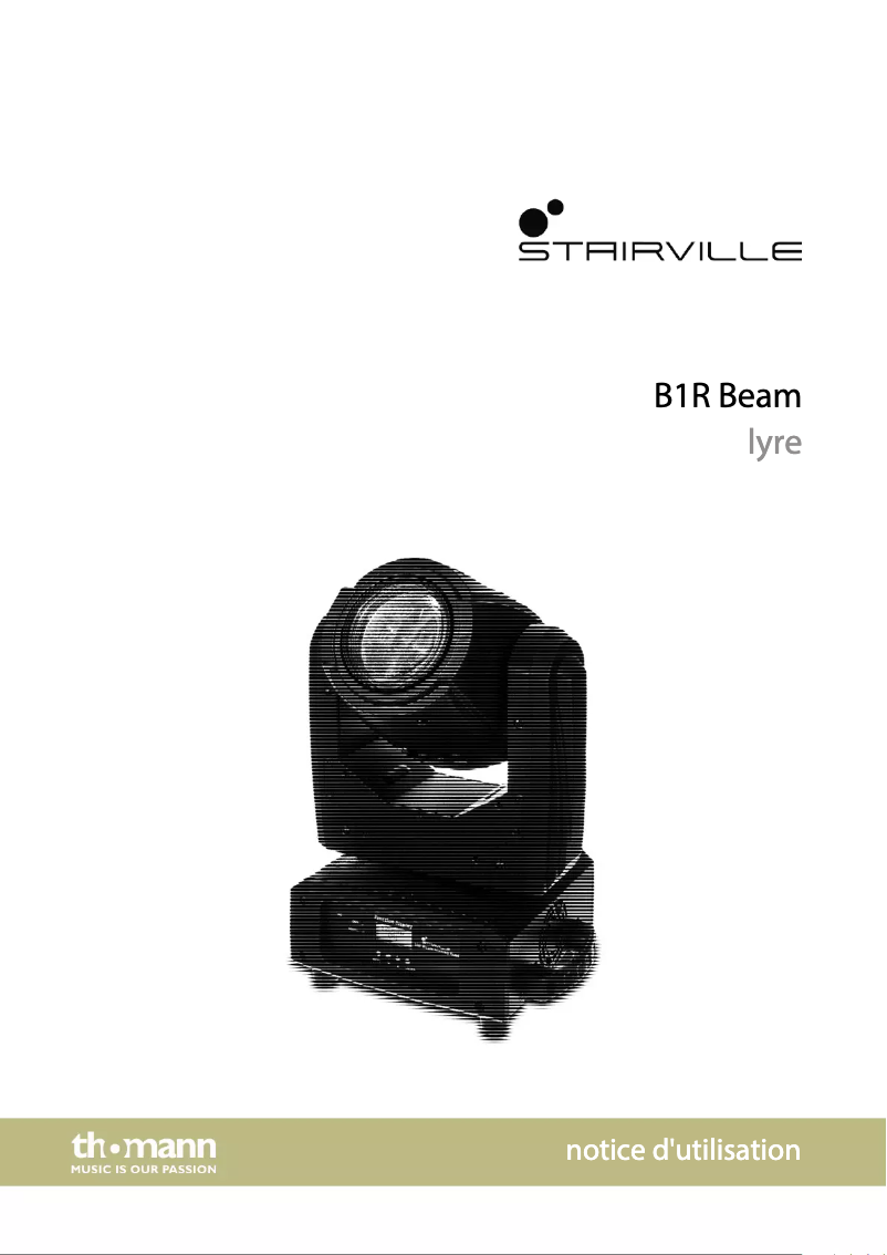 Page 1 de la notice Manuel utilisateur Stairville B1R Beam