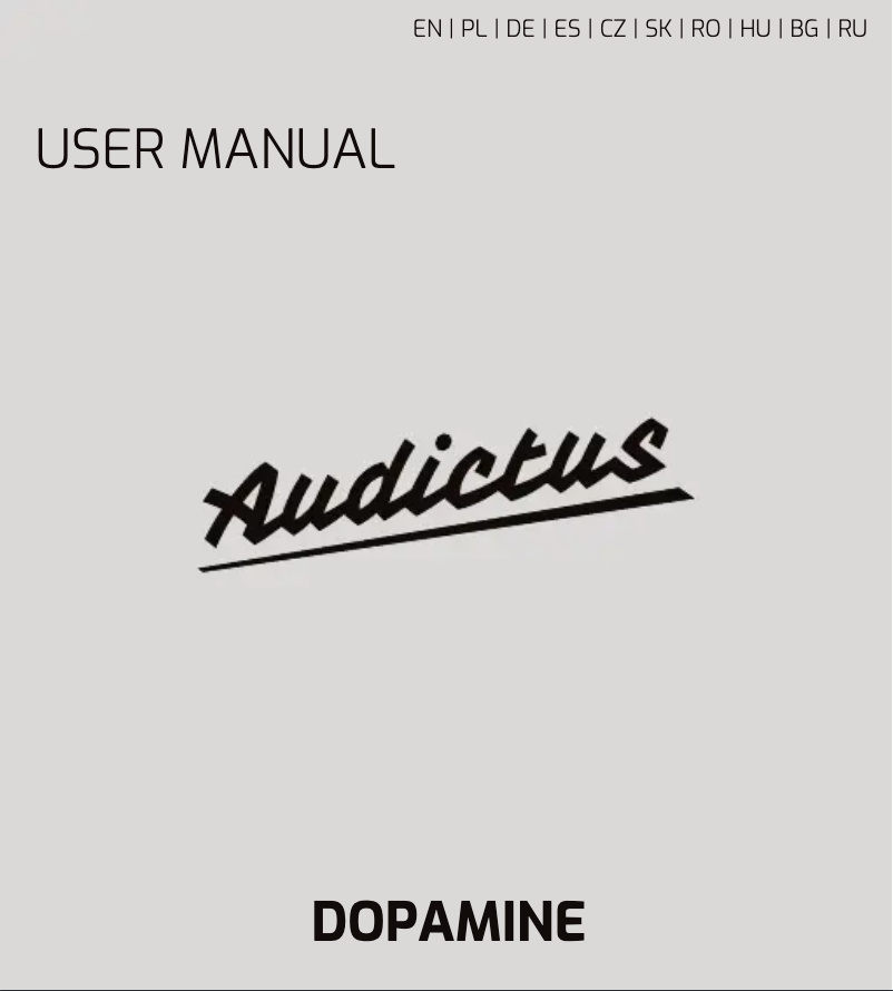 Image de la première page du manuel de l'appareil Dopamine
