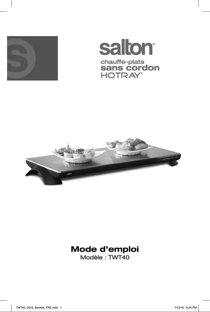 Image de la première page du manuel de l'appareil TWT40