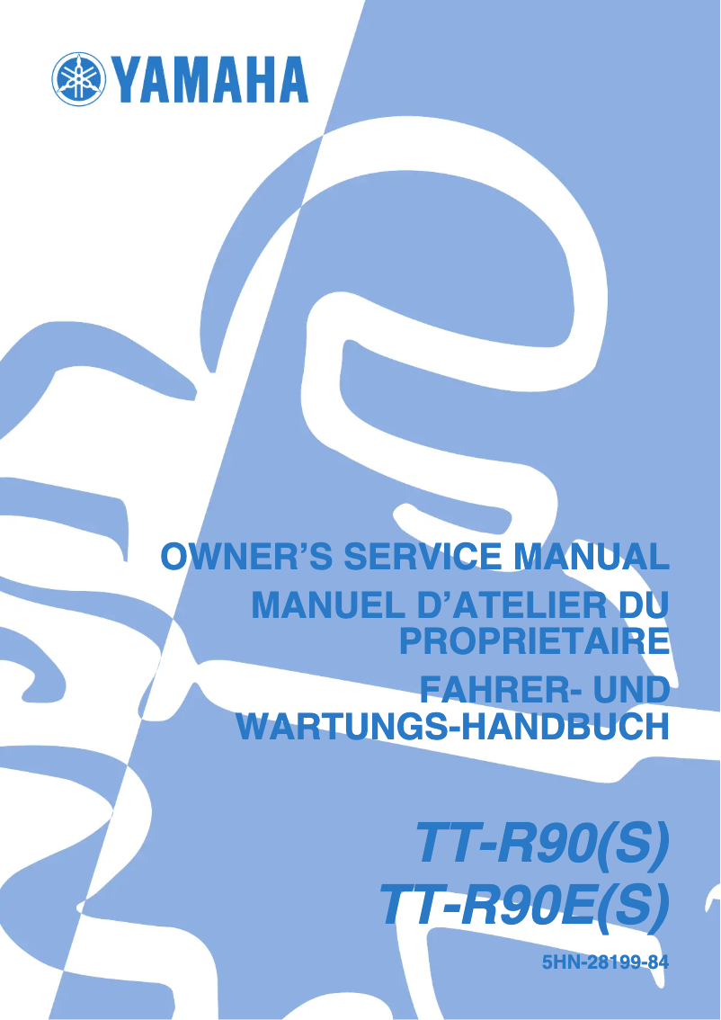 Image de la première page du manuel de l'appareil TT-R90E (2003)