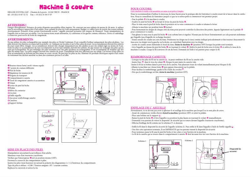 Page 1 de la notice Manuel utilisateur Joustra 46031