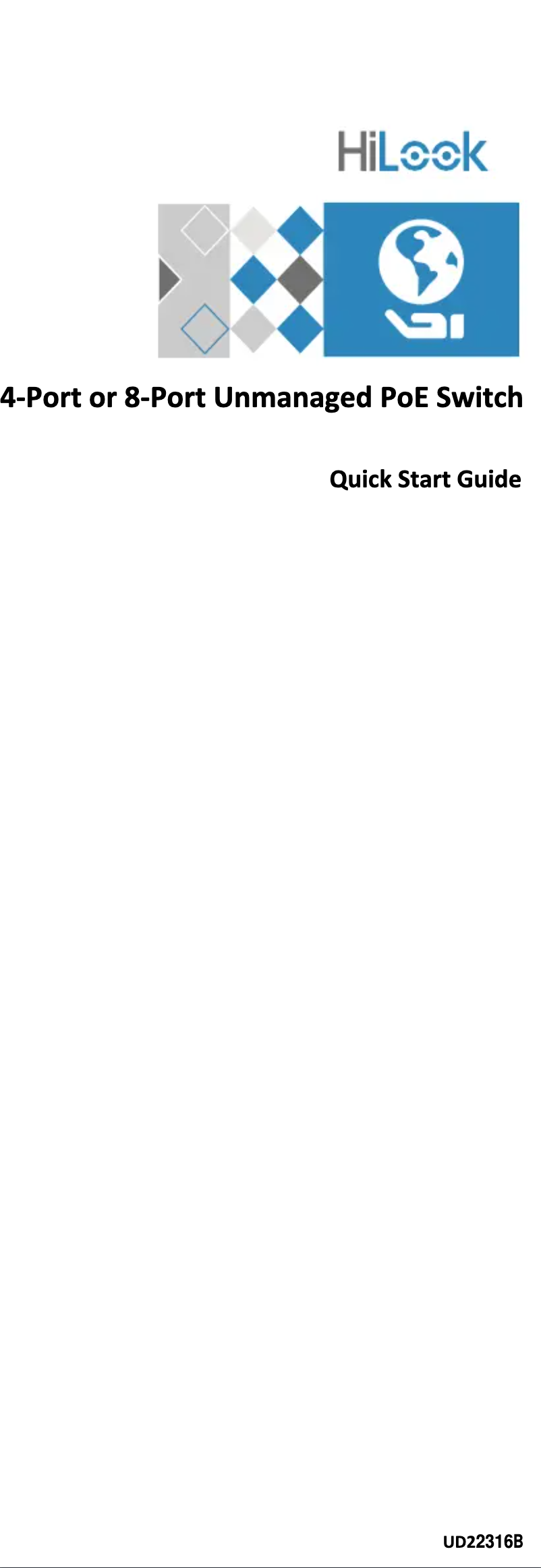 Page 1 de la notice Manuel utilisateur Hikvision NS-0310P-60