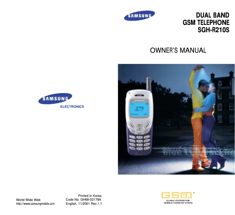 Page n°1 - Manuel utilisateur Samsung SGH-R210E