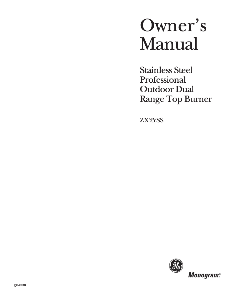 Image de la première page du manuel de l'appareil ZX2LYSS