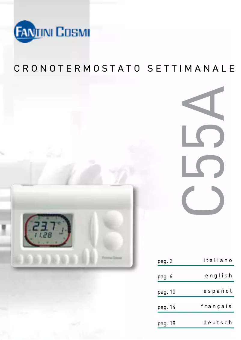Page n°1 - Manuel utilisateur Fantini Cosmi C55A