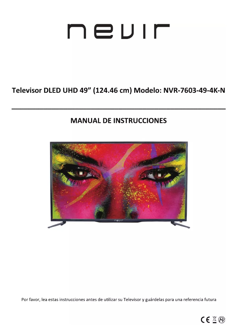 Page n°1 - Manuel utilisateur Nevir NVR-7603-49-4K-N