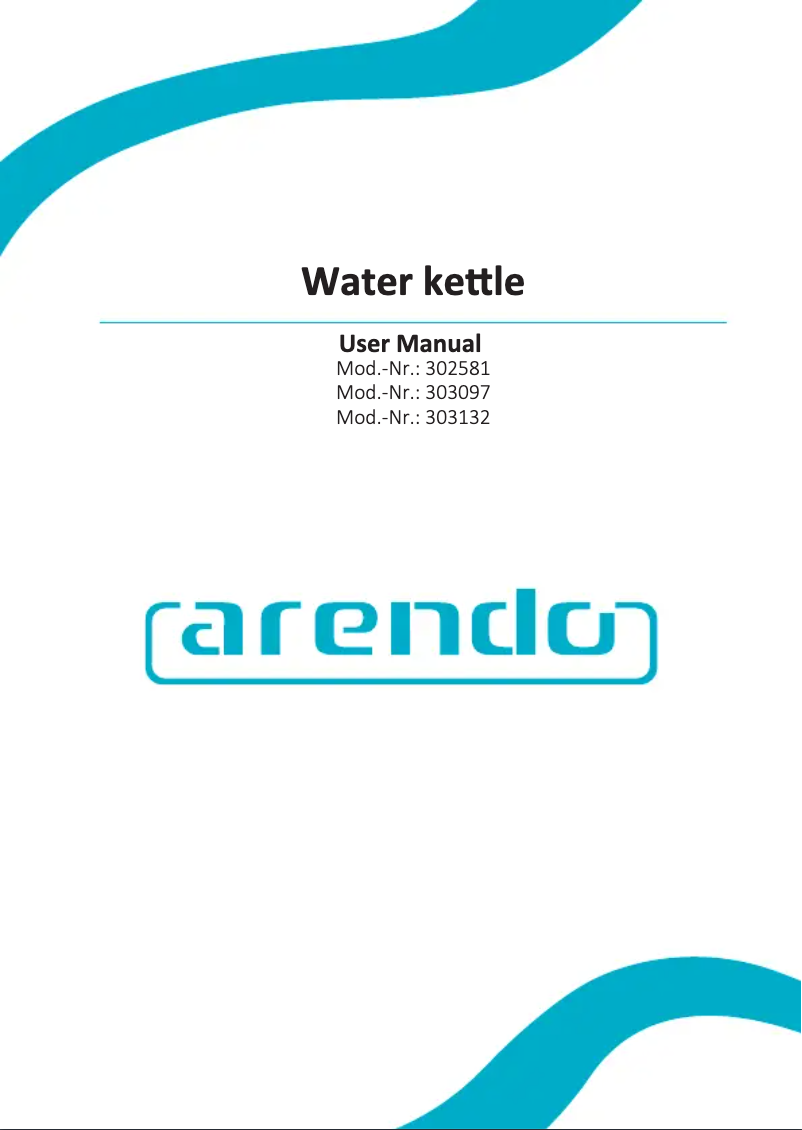 Page 1 de la notice Manuel utilisateur Arendo 302581