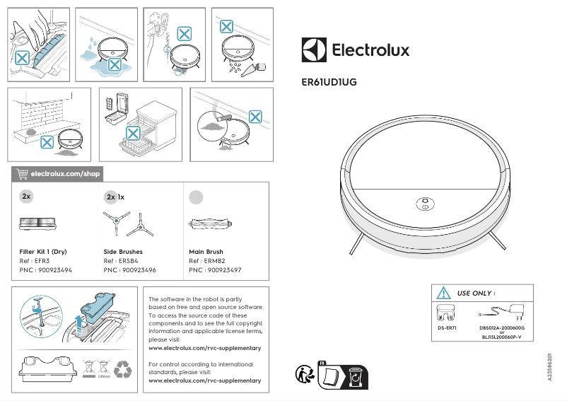 Image de la première page du manuel de l'appareil Clean 600 ER61UD1UG
