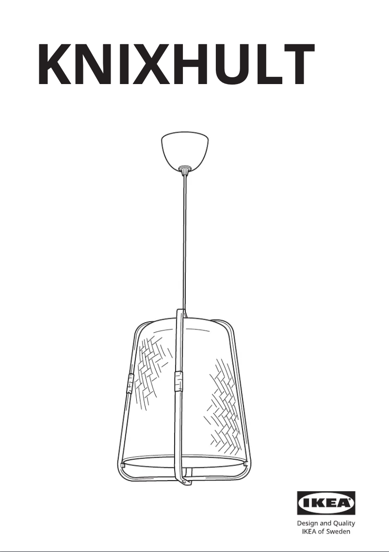 Page 1 de la notice Manuel utilisateur Ikea KNIXHULT 304.071.35