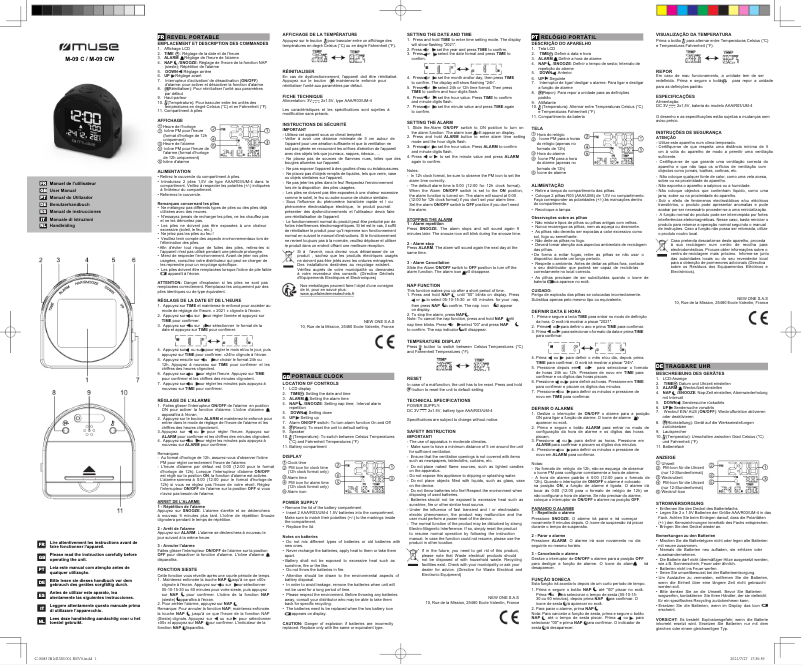 Image de la première page du manuel de l'appareil M-09 CW
