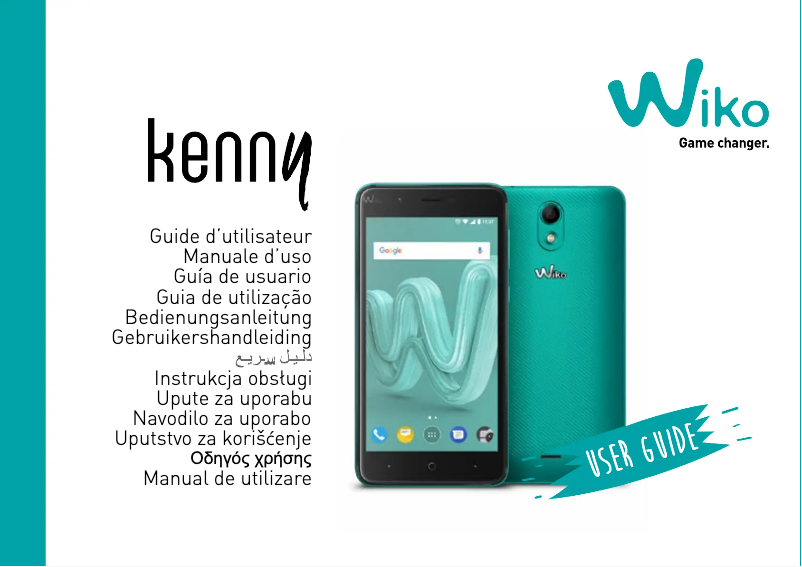 Page 1 de la notice Manuel utilisateur Wiko Kenny