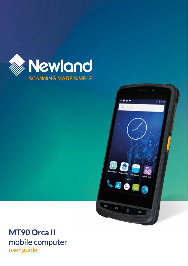 Página 1 del manual Manual de usuario Newland MT90 Orca II