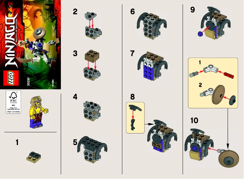 Page n°1 - Manuel utilisateur Lego Anacondrai Battle Mech 30291