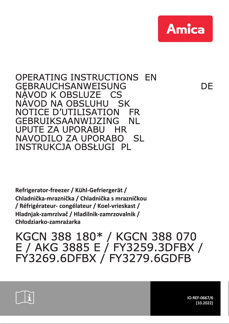 Image de la première page du manuel de l'appareil KGCN 388 180 S