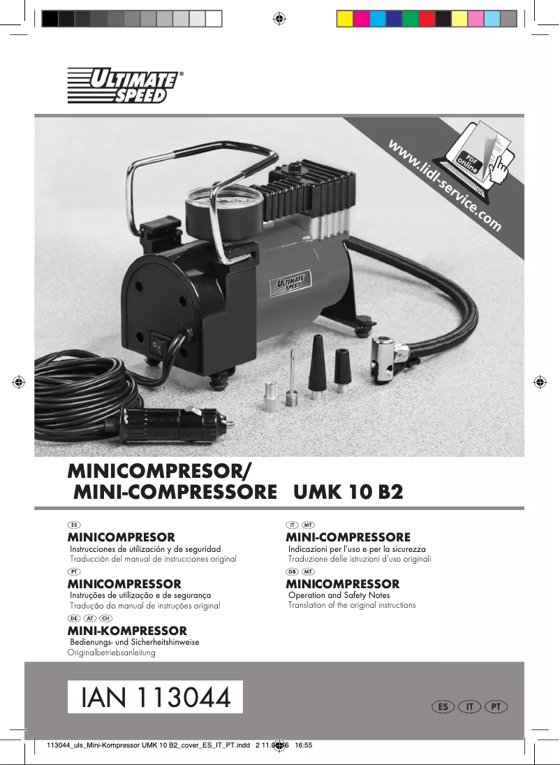 Image de la première page du manuel de l'appareil UMK 10 B2