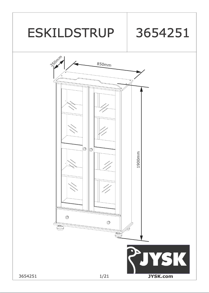 Page n°1 - Manuel utilisateur JYSK Eskildstrup