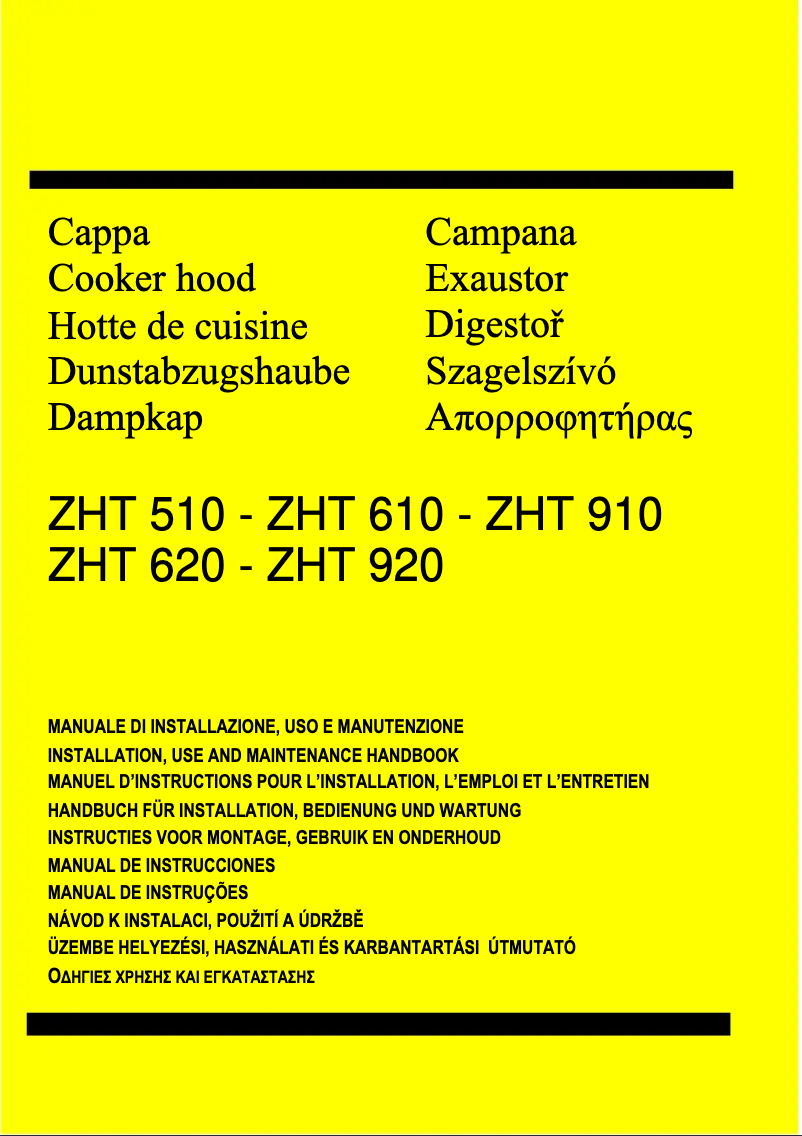 Page n°1 - Manuel utilisateur Zanussi ZHT620W