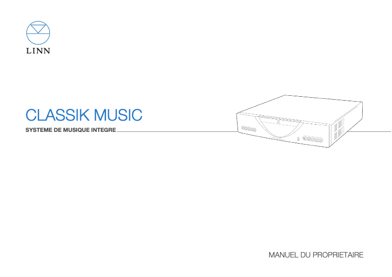 Page n°1 - Manuel utilisateur Linn Classik Music 08