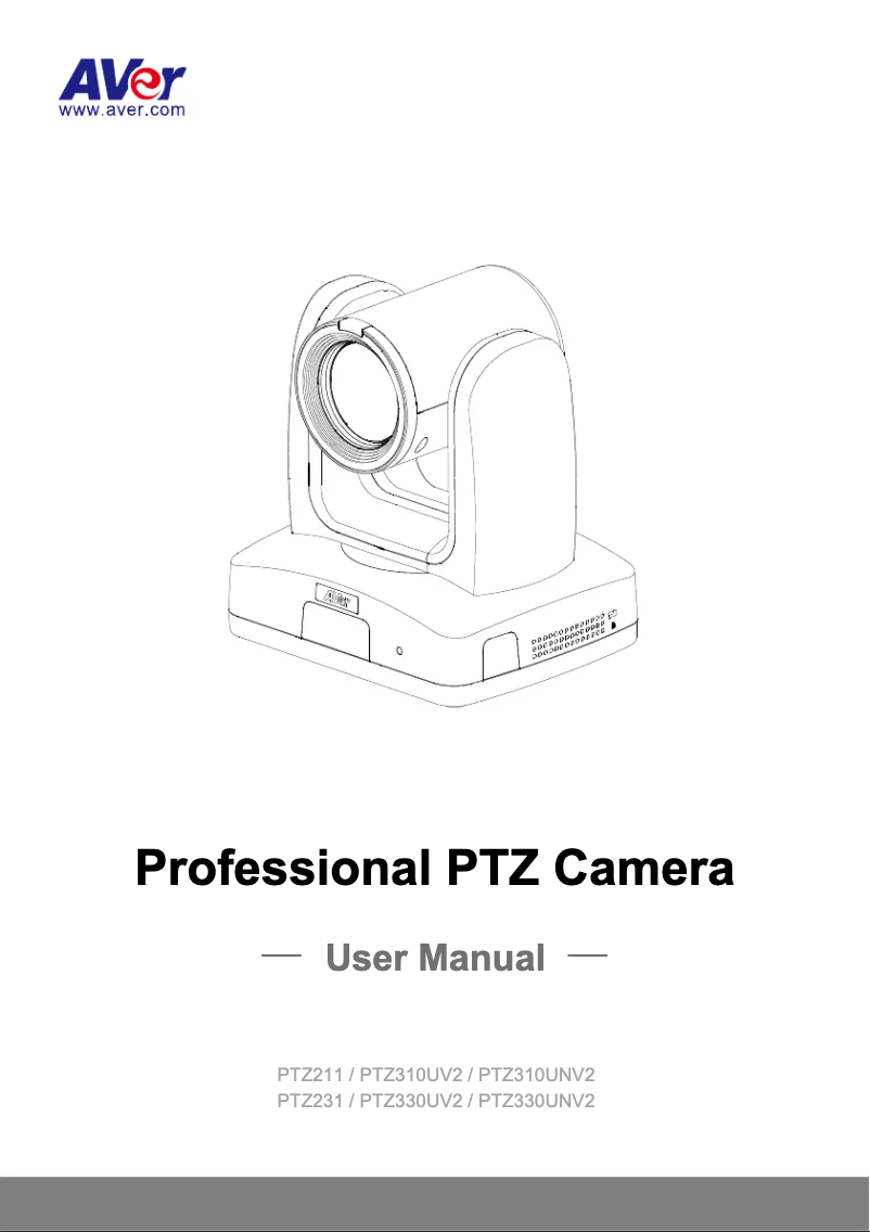 Page 1 de la notice Manuel utilisateur AVer PTZ310UV2
