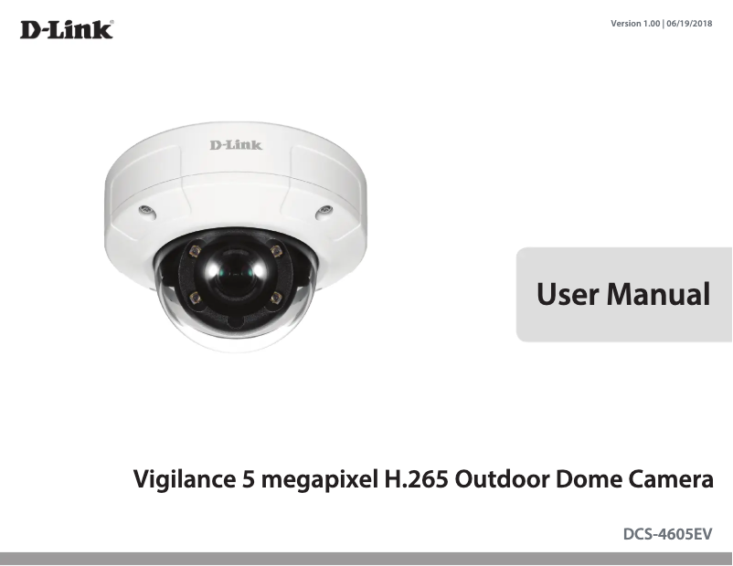 Page n°1 - Manuel utilisateur D-Link DCS-4605EV
