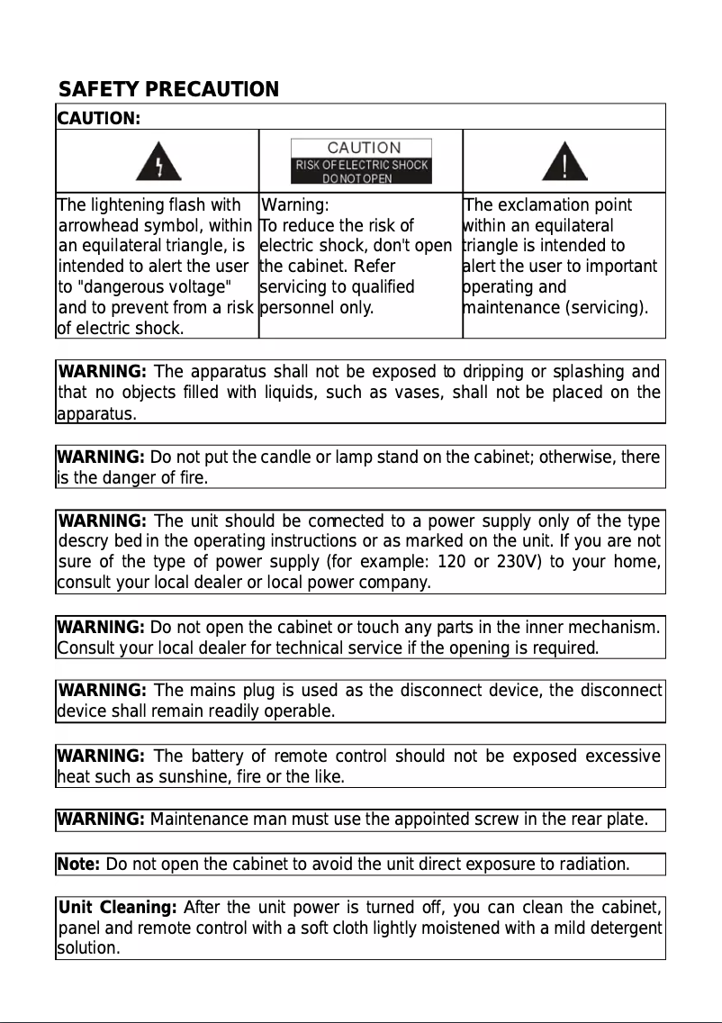 Page 1 de la notice Manuel utilisateur MVision HD-450T