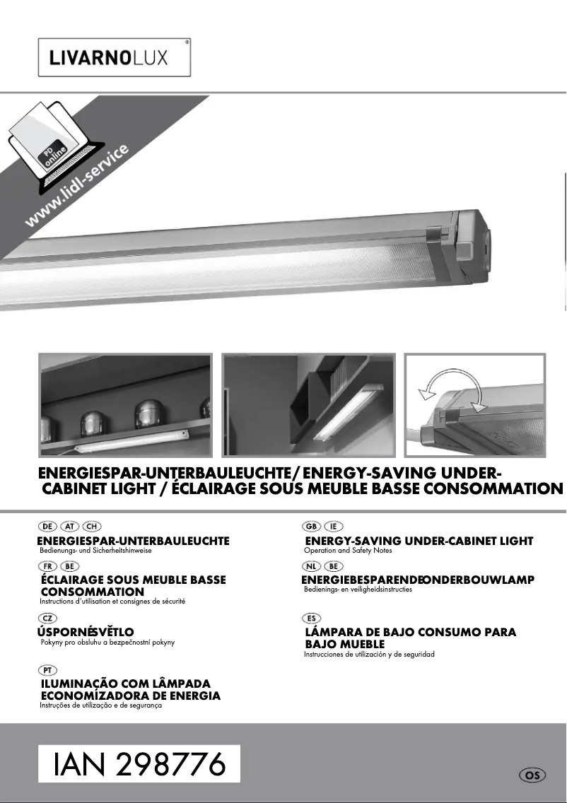 Page 1 de la notice Manuel utilisateur Livarno Lux 14102104L