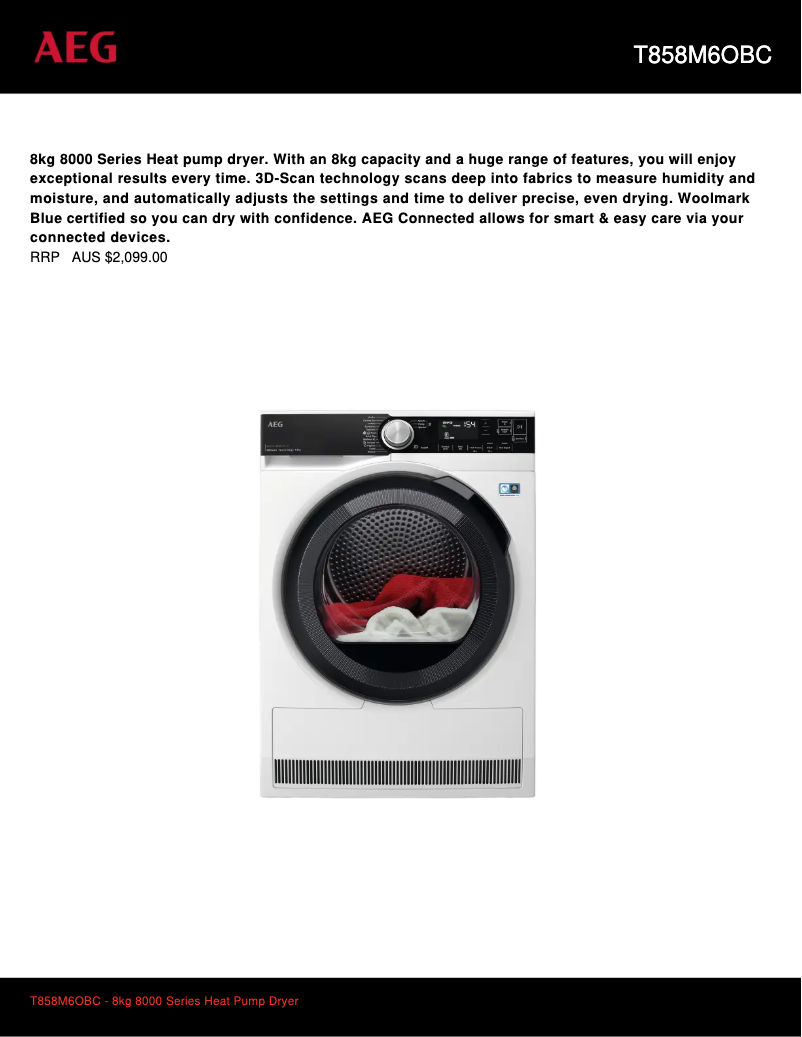 Imagen de la primera página del manual del dispositivo T858M6OBC