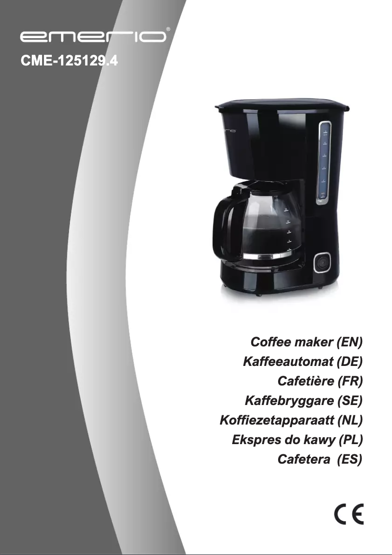 Page 1 de la notice Manuel utilisateur Emerio CME-125129.4