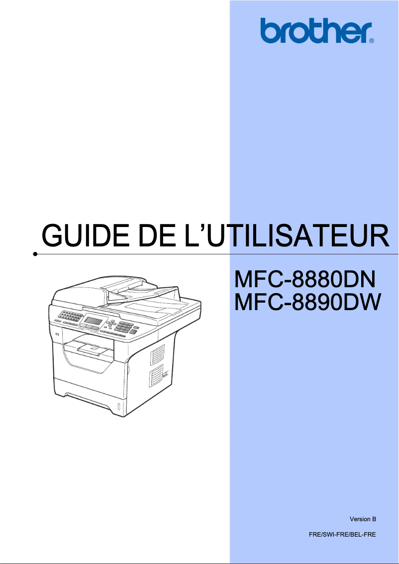 Image de la première page du manuel de l'appareil MFC-8880DN