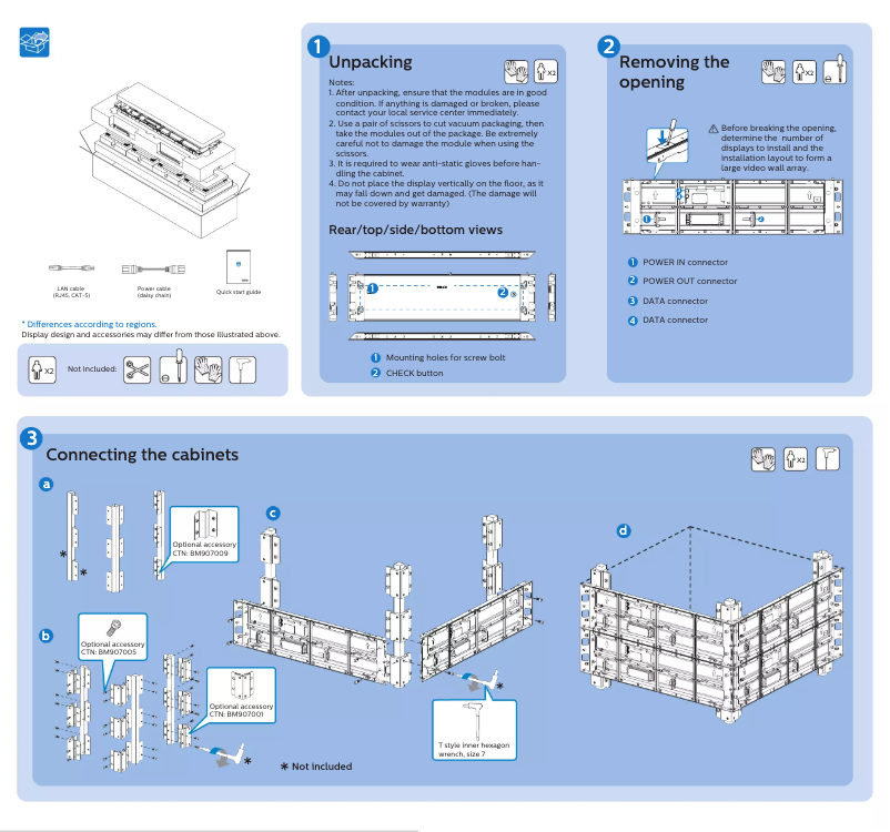 Page n°1 - Guide de démarrage rapide Philips 41BDL7319L