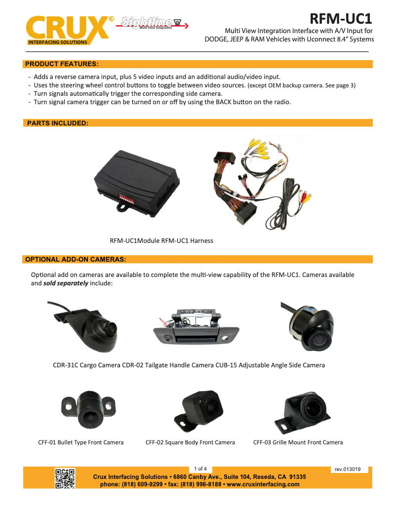 Imagen de la primera página del manual del dispositivo RFM-UC1