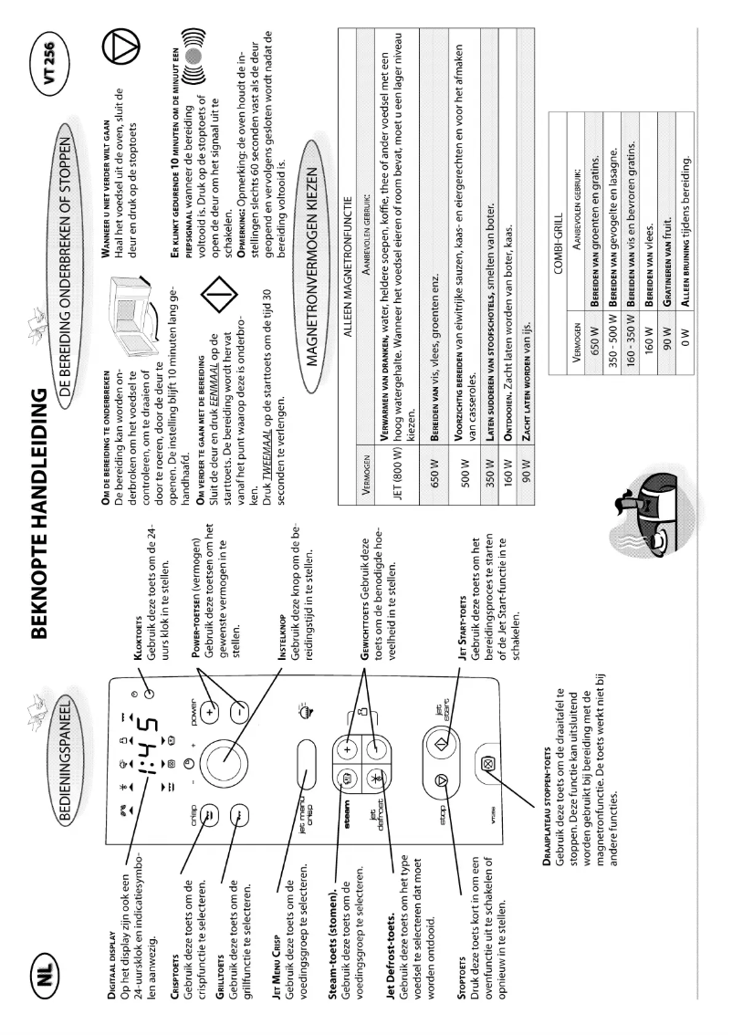 Imagen de la primera página del manual del dispositivo VT 256 WH IX