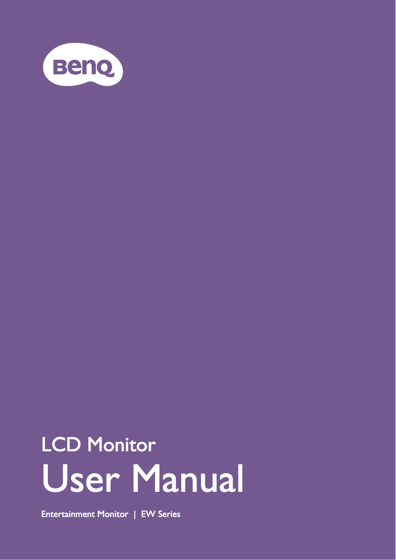 Page 1 de la notice Manuel utilisateur BenQ Mobiuz EW3880R