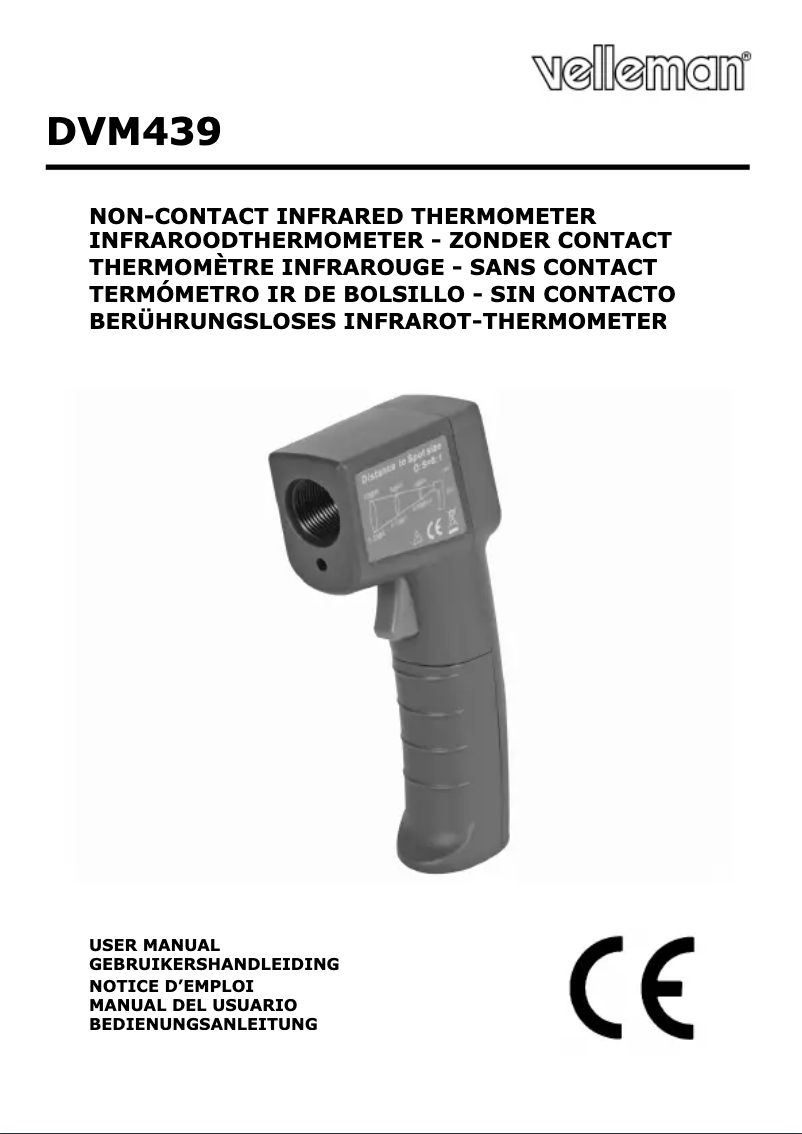 Page n°1 - Manuel utilisateur Velleman DVM439