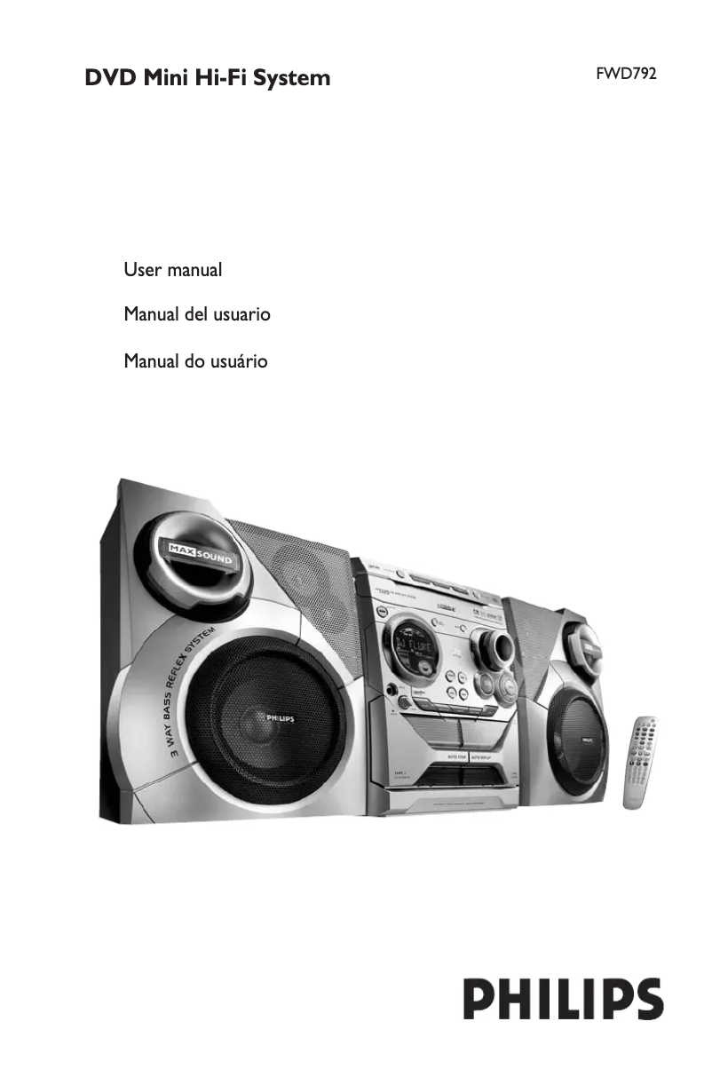 Página 1 del manual Manual de usuario Philips FWD792