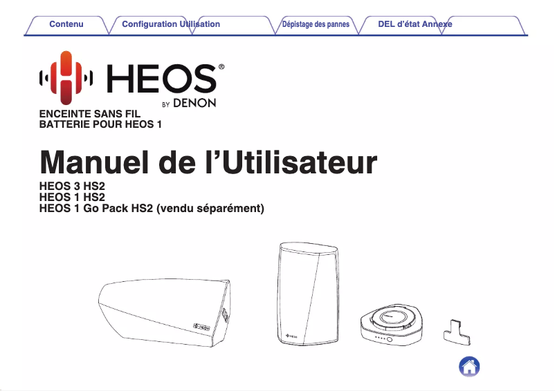 Page n°1 - Manuel utilisateur Denon HEOS 1 Go Pack