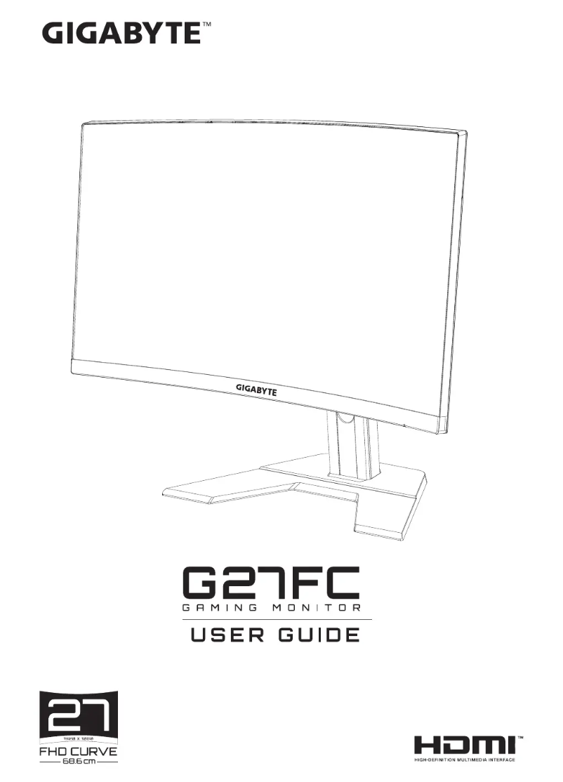 Page n°1 - Manuel utilisateur Gigabyte G27FC