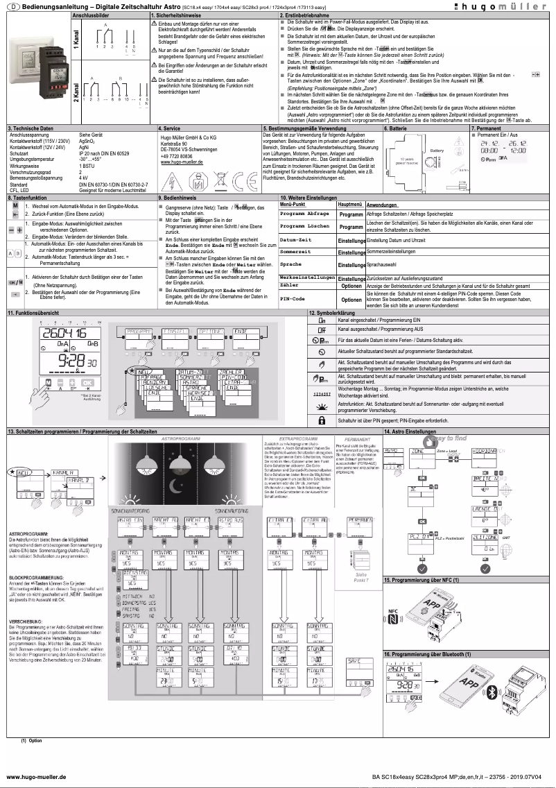 Page 1 de la notice Manuel utilisateur Müller SC 28.23 pro4