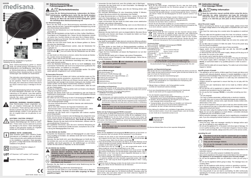 Imagen de la primera página del manual del dispositivo FM 890