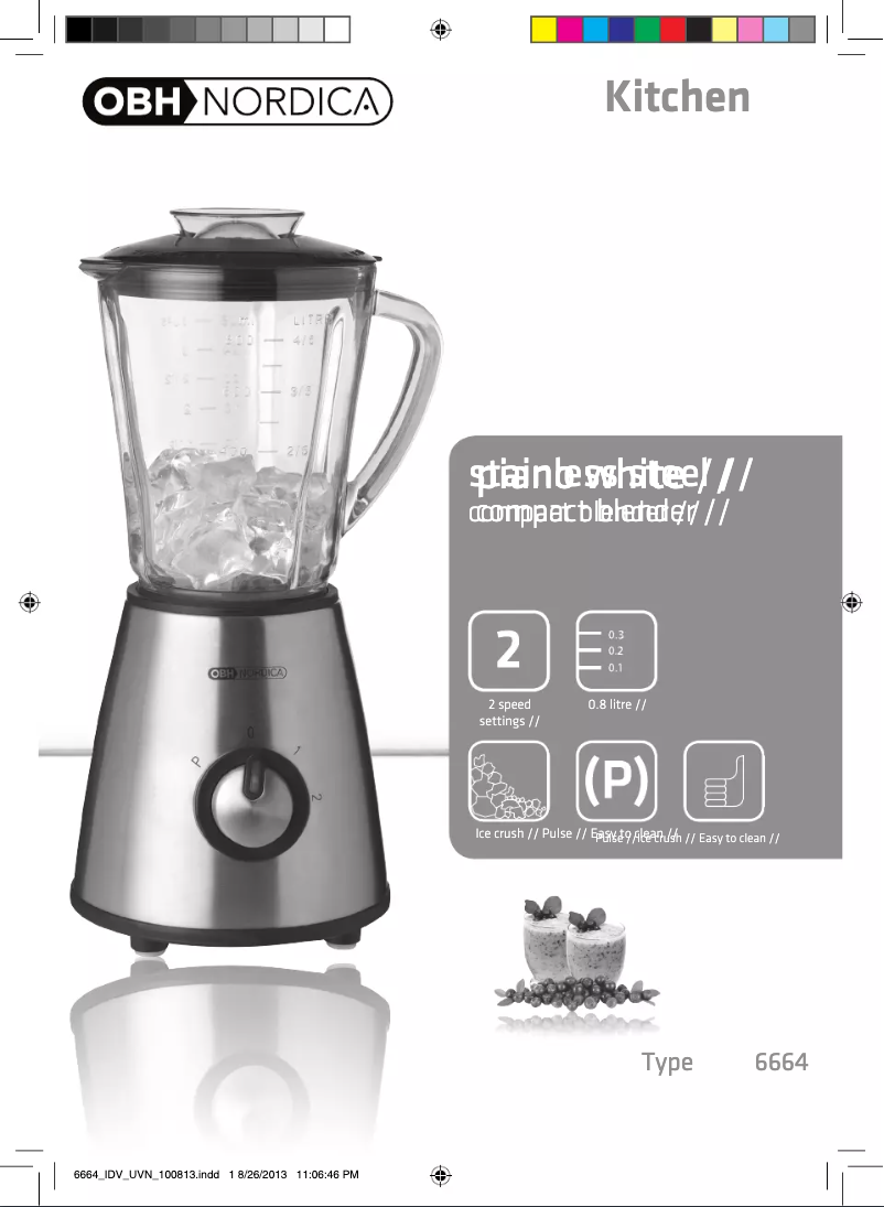 Image de la première page du manuel de l'appareil Compact 6664