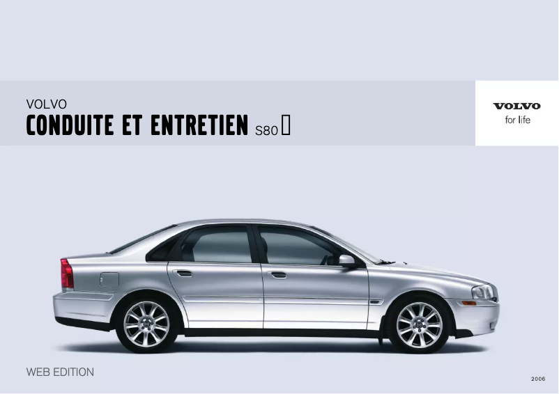 Page 1 de la notice Manuel utilisateur Volvo S80 (2005)