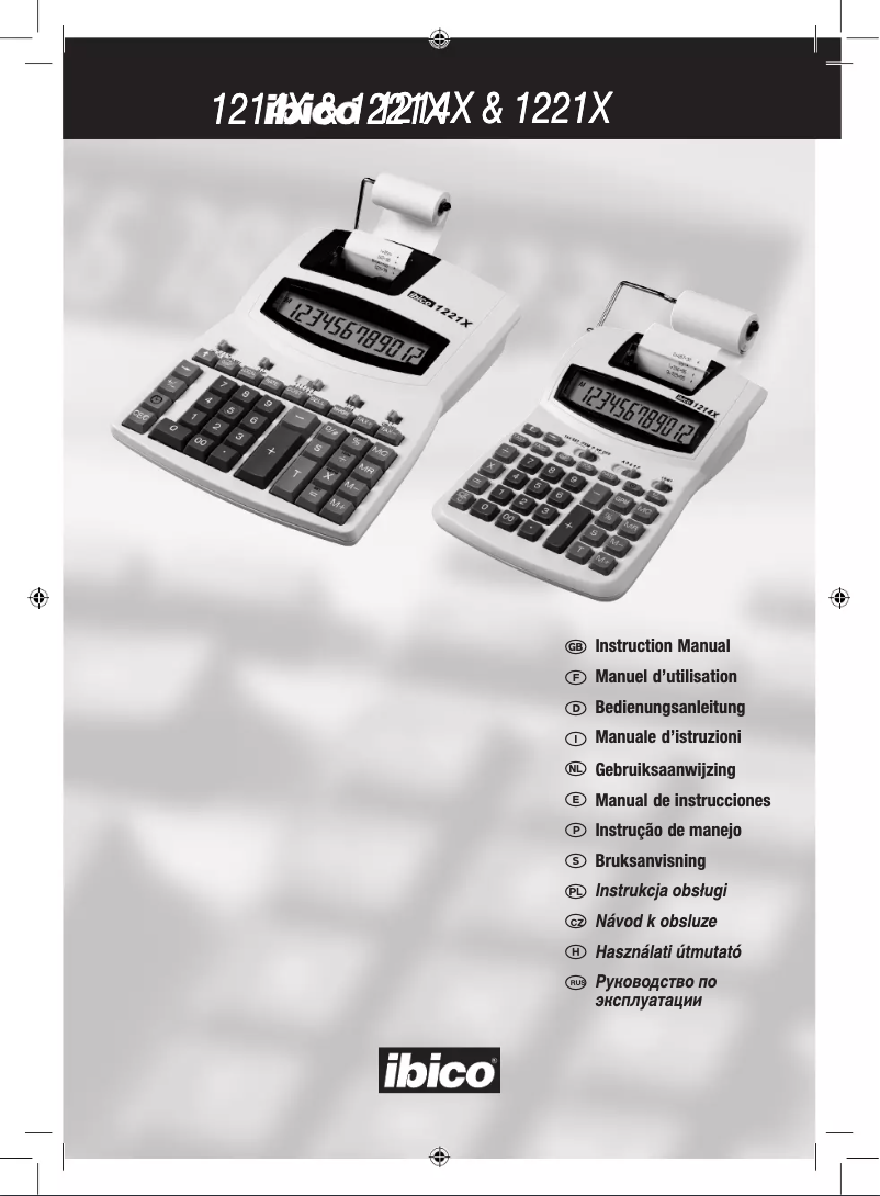 Image de la première page du manuel de l'appareil 1214x