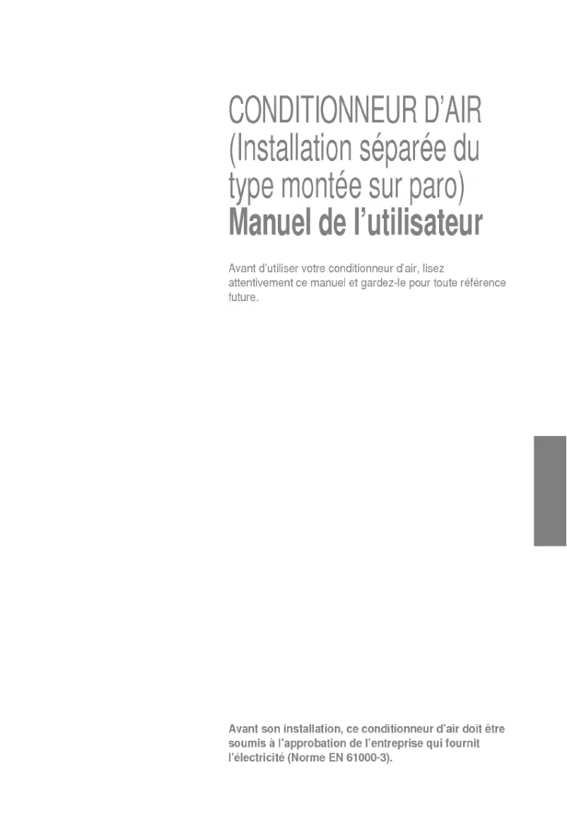 Page 1 de la notice Manuel utilisateur LG LSNK1864ML